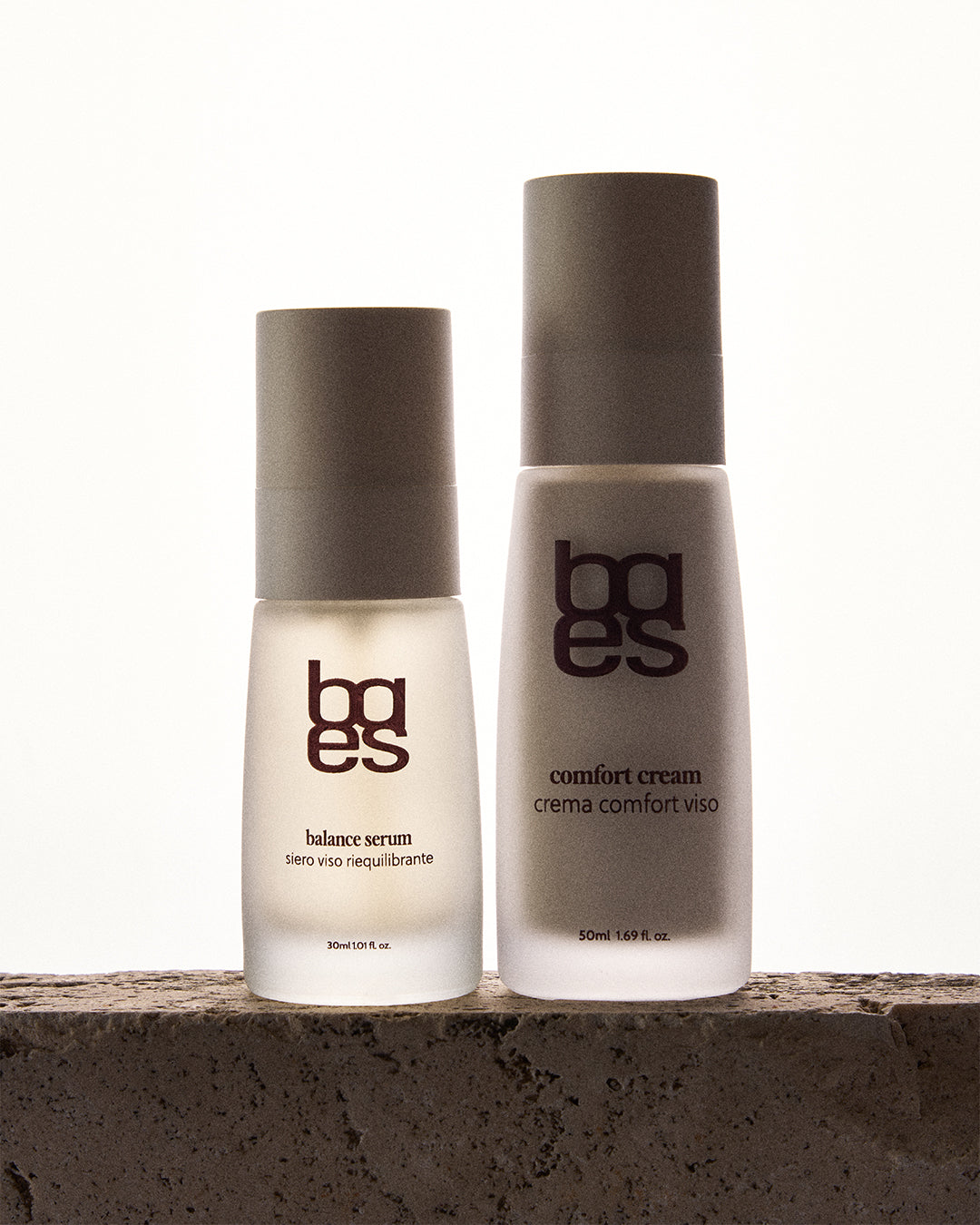 Routine viso baes con The Balance Serum e The Comfort Cream